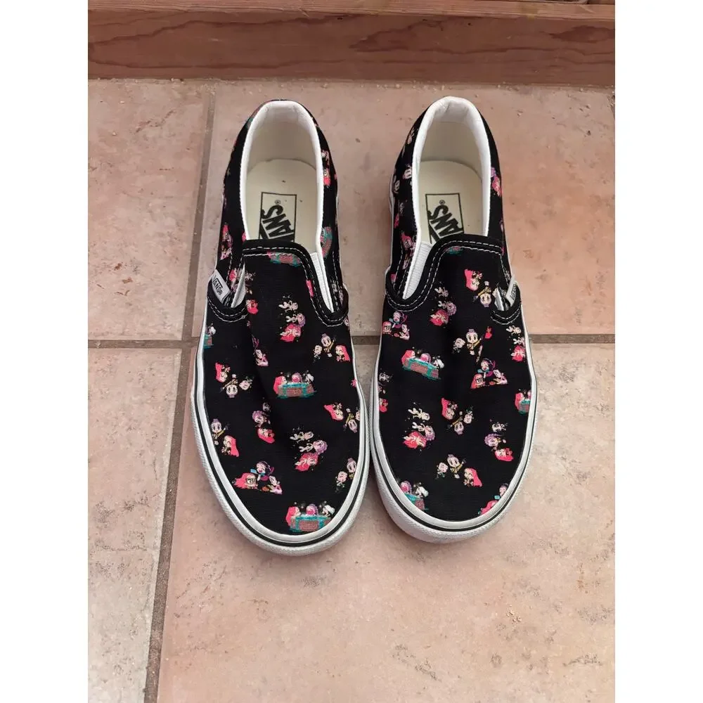 Vans KPop Demon Hunters Slip-On Shoes Black Anime Women’s 6.5 Men’s 5 Rare